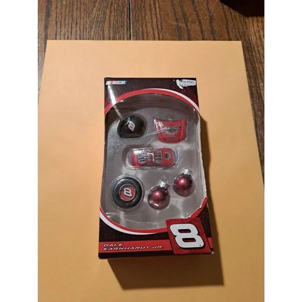 2007 Trevco Dale Earnhardt Jr. #8 NASCAR Mini Ornament Set Christmas Holiday